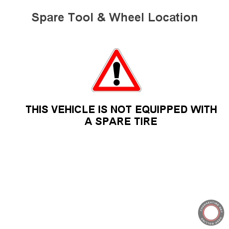 warning no spare tire present